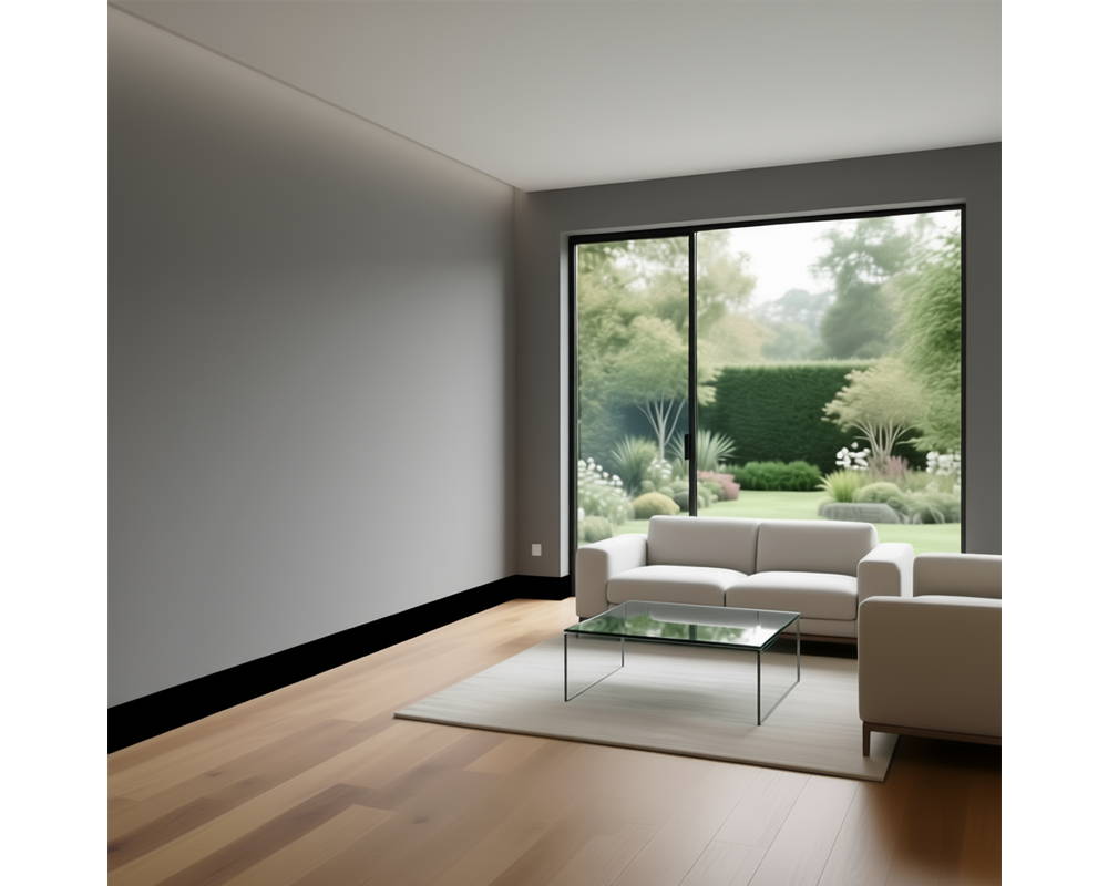 Плинтус Decaro Invisible PL 80  2м Белый под покраску