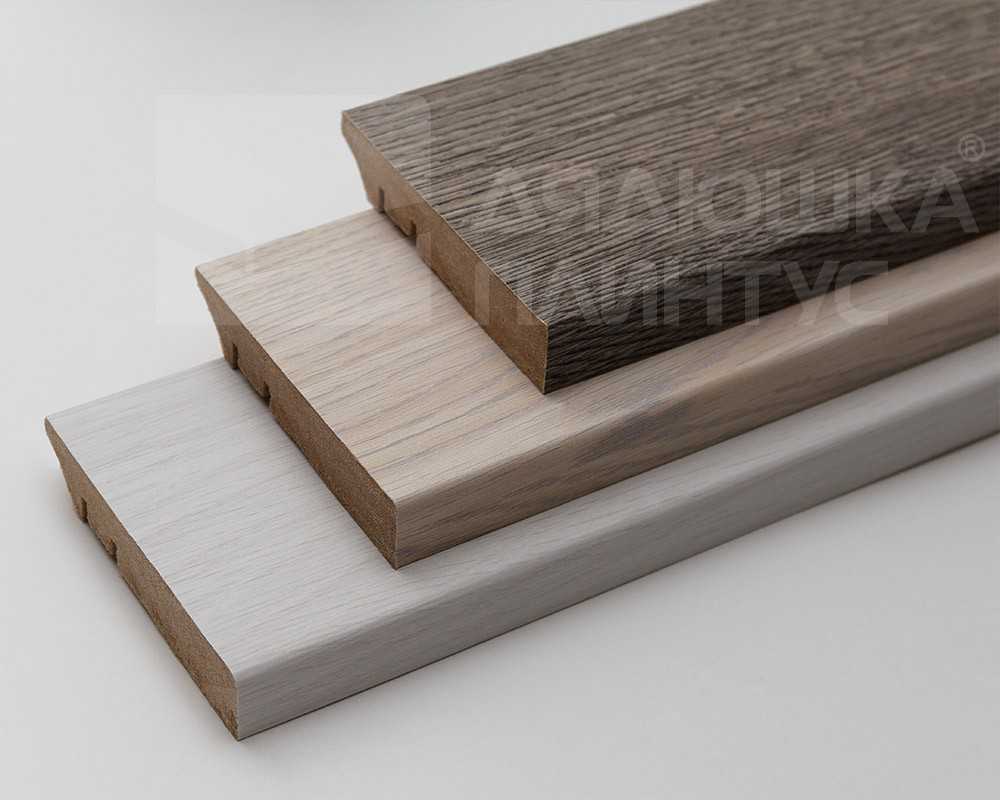 Плинтус МДФ Волшебная палочка. Гарден .223 Дуб Сухой серый