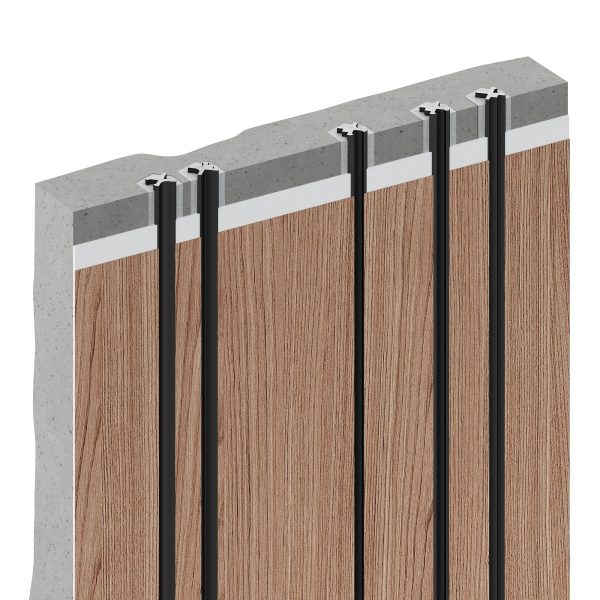 Теневой профиль Decaro Engineering D00X.A Черный 3,0 м