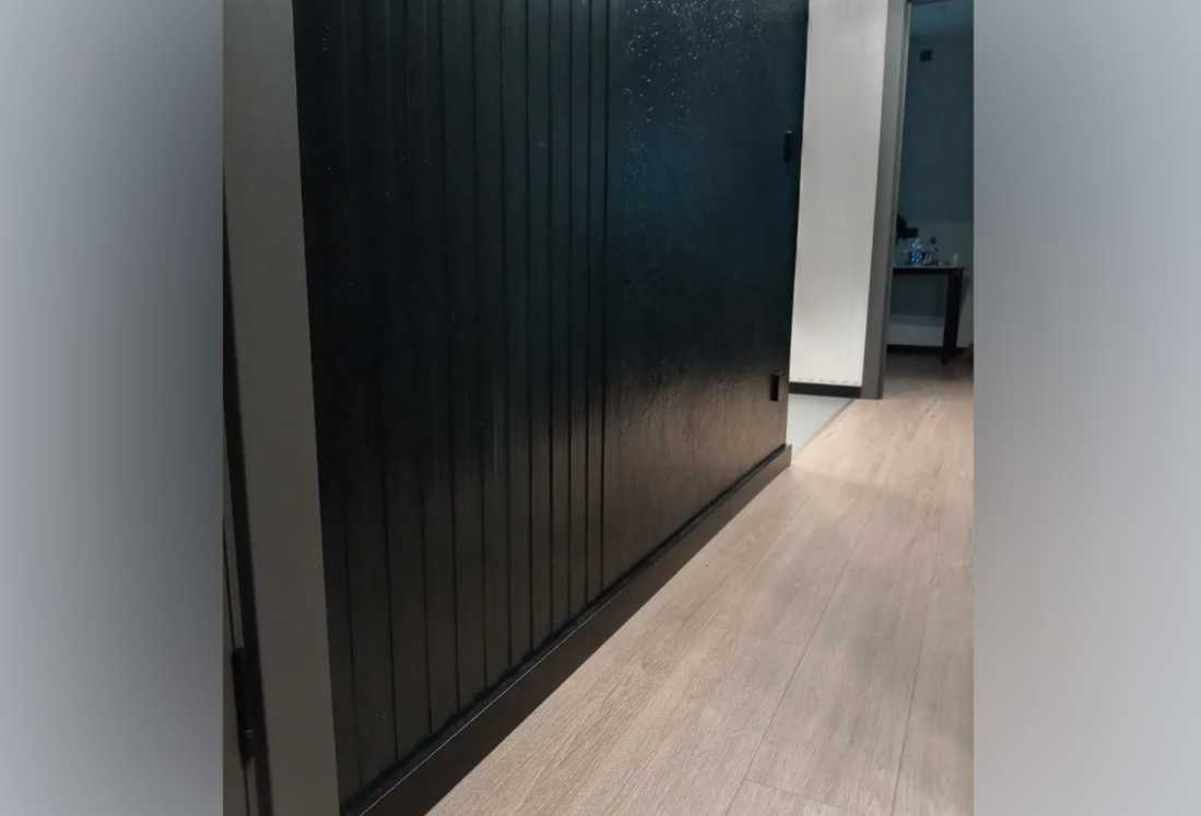 Плинтус МДФ Лука Пл 80МДФ.2700.Point line 24033 Черное дерево