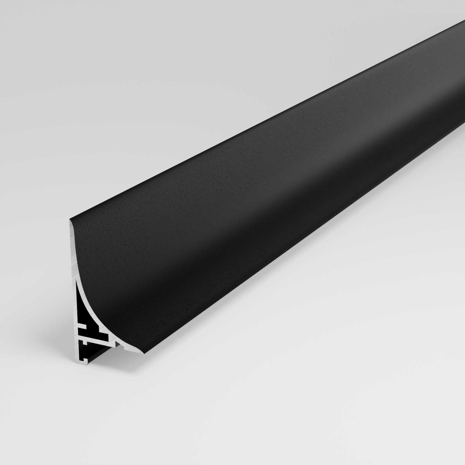 Антиплинтус алюминиевый Апл 04.2700.15 Черный