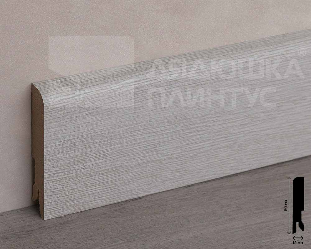 Плинтус МДФ Лука Пл 80МДФ.2700.Point line 24015 Дуб оверленд