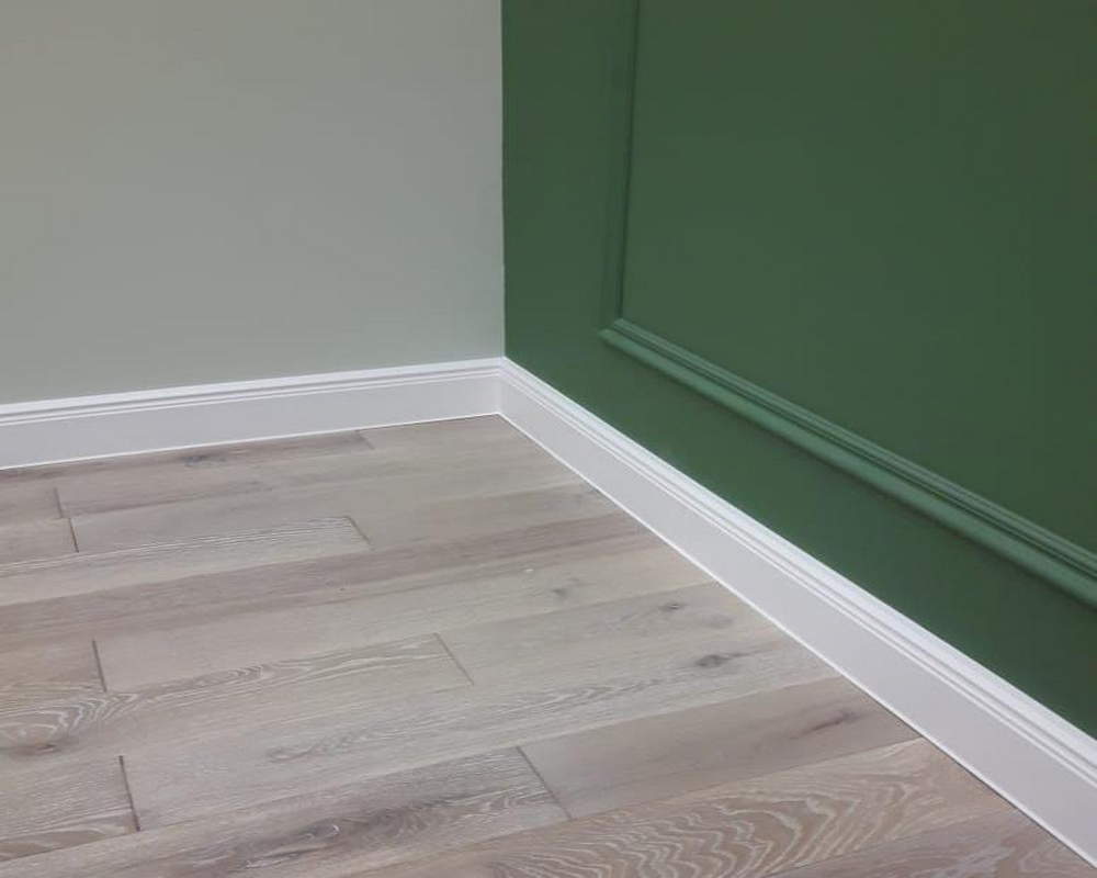 Плинтус ХДФ Dollken Cubu Hamburg Style 80мм х 2,5 м 5012 Белый